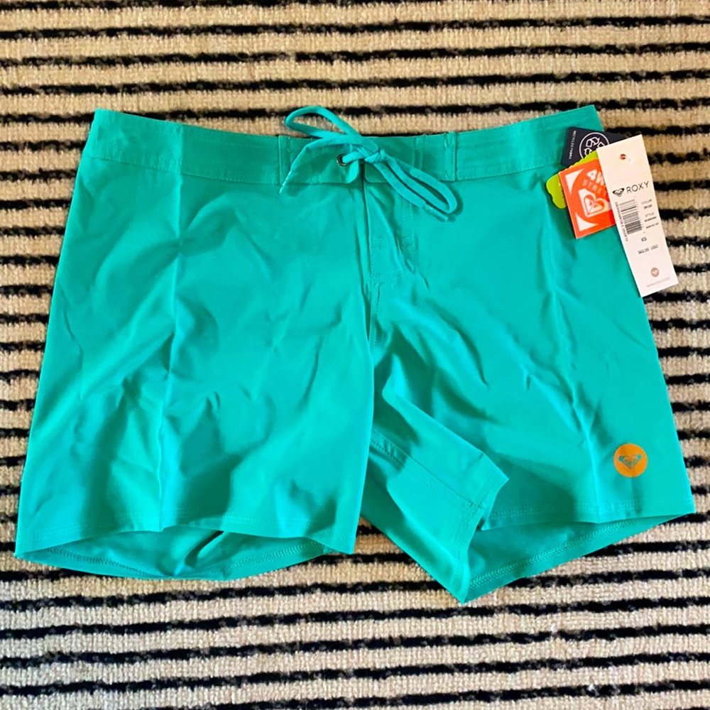 ROXY 5” Boardshorts Teal XS S M BNWT seafoam surf shorts Womens girls